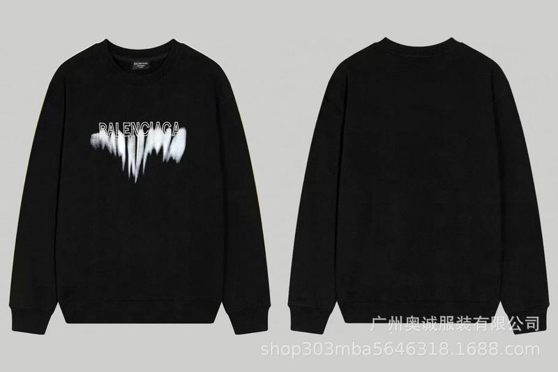 国境を越えた貿易 B's 24ss 秋 BB's ロゴプリント スウェットシャツ 380g コーマ綿二重糸 メンズ レディース スウェットシャツ|undefined