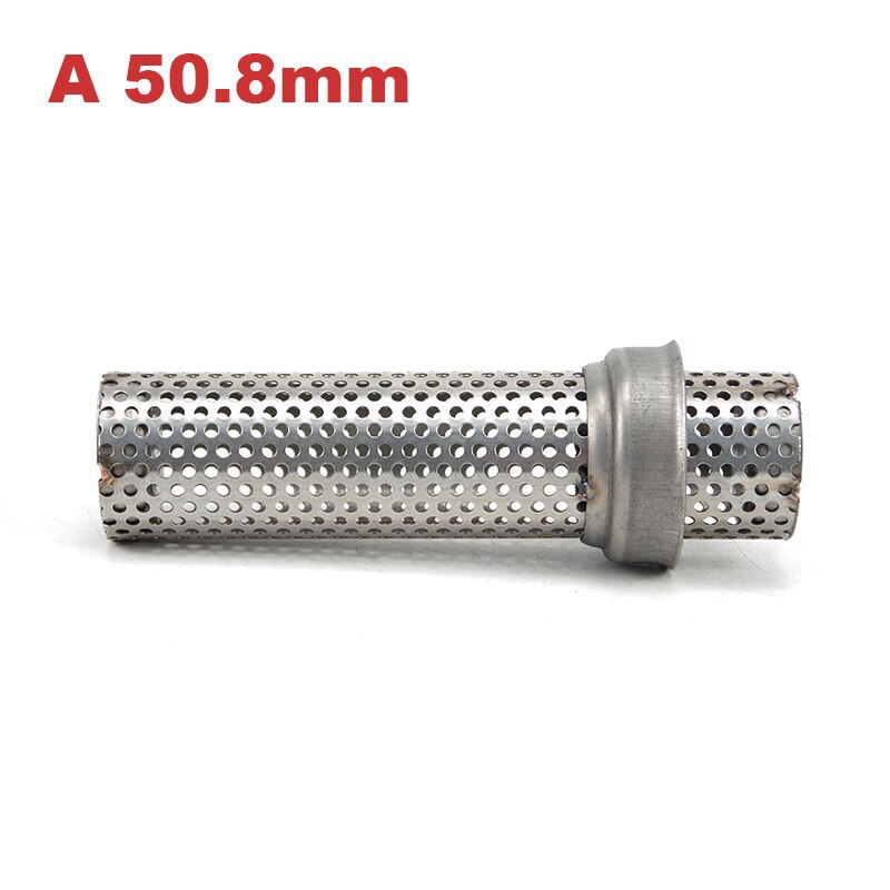Motuoche Motorcycle Muffler Silencer Baffle 51mm 61mm Exhaust Pipe (Exhaust pipe) - long-51mm