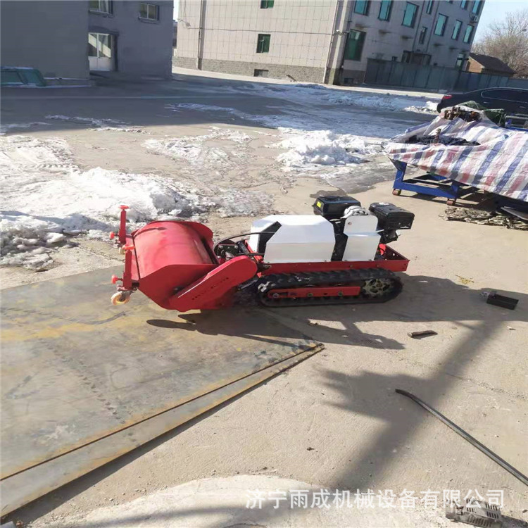 油电履带割草打药机 遥控履带抛雪喷雾机  履带铲雪弥雾机