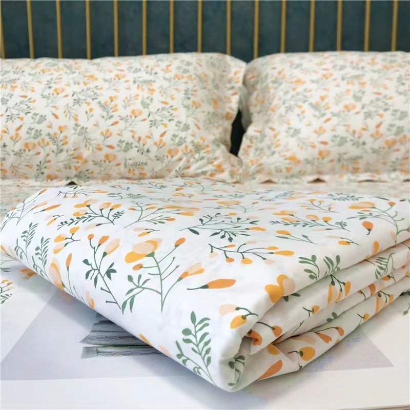 【纯棉布料】一等品卡通床单被套斜纹印花布头床品面料花期一米价|undefined