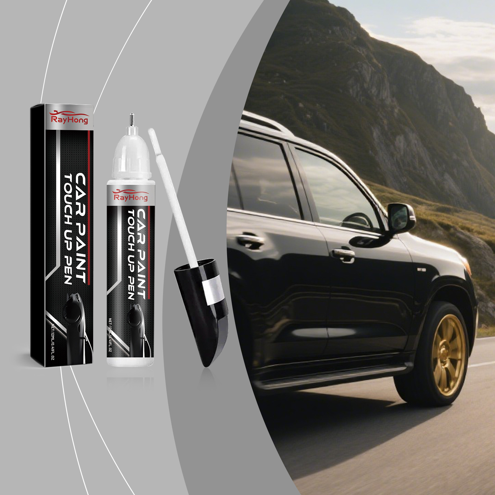 RAYHONG Car Scratch Repair Pen Covers Fine Scratches, Convenient DIY Car Paint Maintenance, Essential Car Accessory
