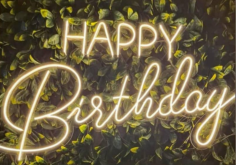 クロスボーダーお诞生日おめでとうledネオンHappy Birthdayケーキスタイリング祭りパーティー装饰ライトUSB|undefined