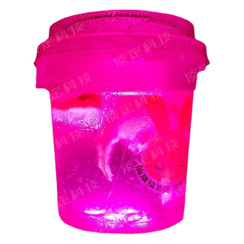 Suministro directo de fábrica puesto de bebidas Té de limón Copa luminosa pegatinas EVA esponja vino botella de LED pegatinas luz inferior colorido montaña