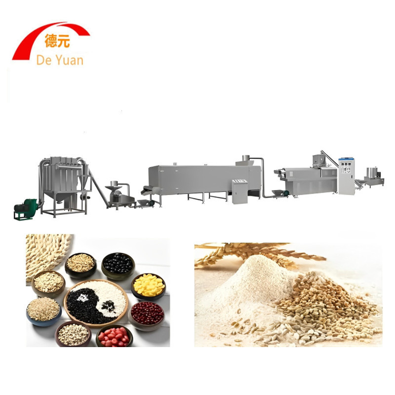 早餐营养粉膨化机 代餐粉生产线 速溶玉米粉生产线 全自动膨化机