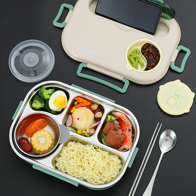 学生弁当箱304ステンレス保温弁当箱昼食分格弁当箱サラリーマン弁当箱付き弁当箱|undefined