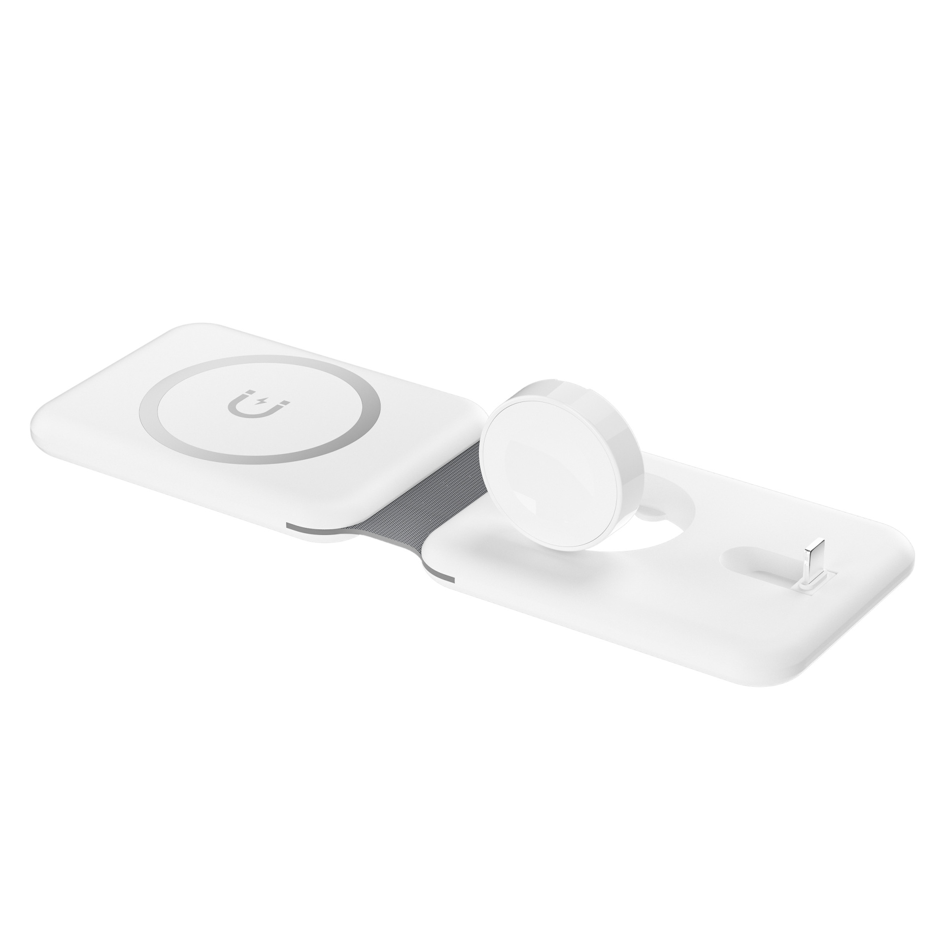 New Magnetic Wireless Charger 3-in-1 Folding Portable Charging Suitable for Apple Phone Watch Earphones_voghion.com