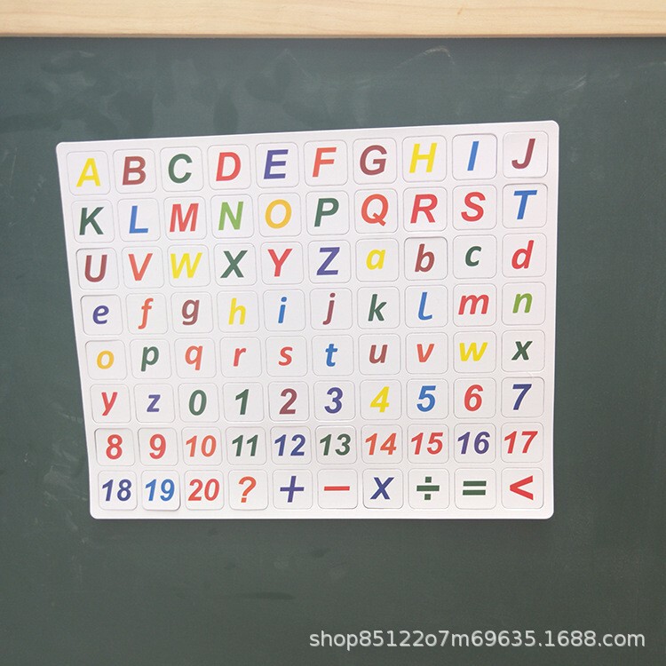 ABC数字と文字の磁気ステッカーセット、子供の早期教育、知育、文字認識、木製画板アクセサリー、磁気シート、磁気吸着|undefined