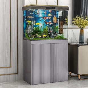 Fish Tank Living Room Household Fish Tank Floor Fish Tank Cabinet Base Cabinet New Fish Tank Cabinet Integrated Fish Tank Cabinet