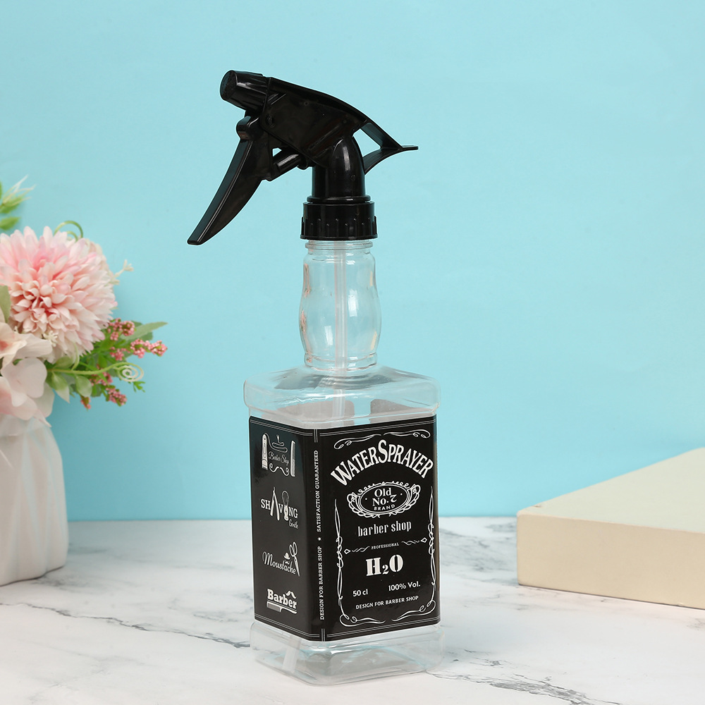 新款跨境髮廊沙龍美發噴水壺家用塑料噴霧瓶打濕補水理髮噴壺批發