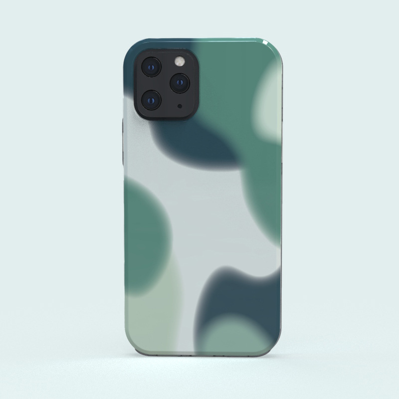 多彩炫焕现货成品库存适用于iPhone12超轻薄磨砂手感TPU圈手机壳