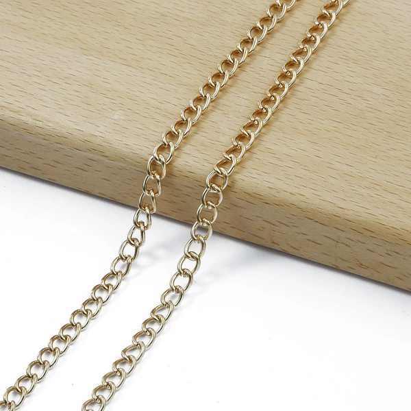1.4 Grinding chain Width 5mm Electroplating KC gold 1 meter