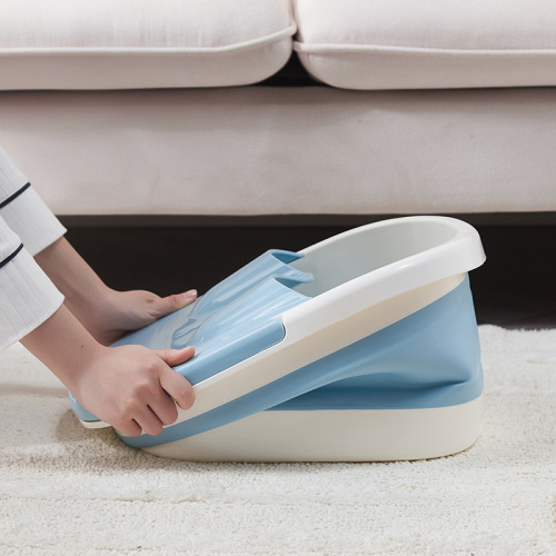  folding foot bath bucket plastic foot bath thickened foot bath bucket foot bath massage foot bath with cover