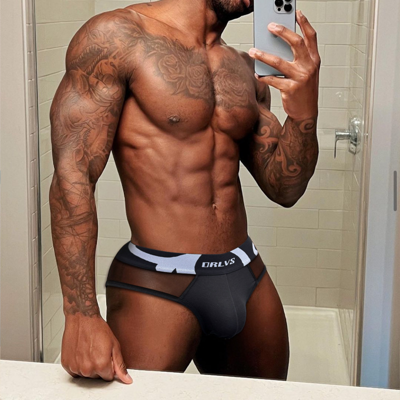 Orlvs Briefs Sexy Low-Waist Modal Close-Fitting, Comfortable, Breathable and Non-Stuffy Sweat Briefs Or6491