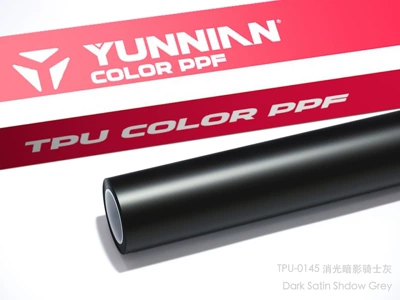 Auto Color Change Film – both wet and dry application, satin finish - tpu-matte-shadow-knight-grey-dry-and-wet-dual-application-15215m