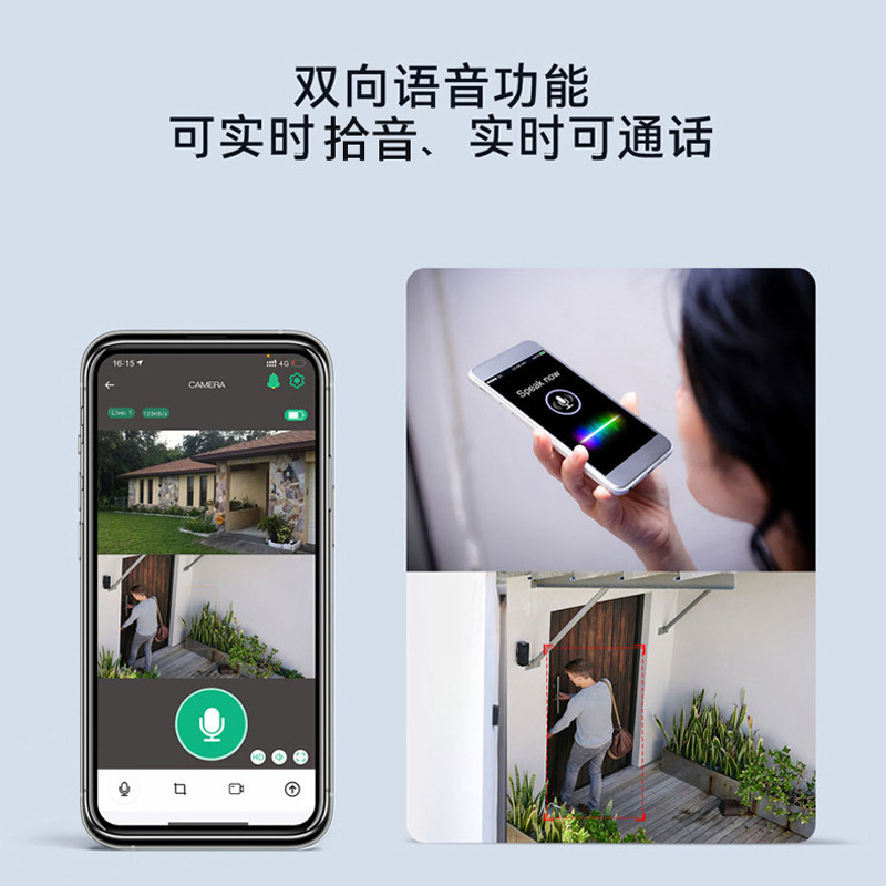 8 millones de cámaras binocular WiFi inalámbricas 4G monitoreo solar 20x zoom doble cámara solar