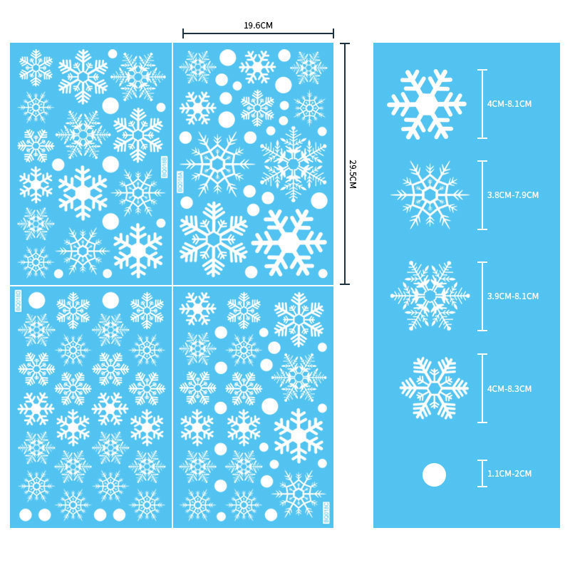 クリスマス装飾雪花ステッカークリスマスツリー老人雪だるまヘラジカ窓貼りパーティー用品クリスマスステッカー静電気|undefined
