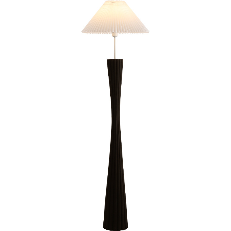 Luz de piso estética de la dinastía Song pequeña lámpara de piso de cintura sofá sala de estar atmósfera lámpara de cama vertical lámpara Zhongshan 522L