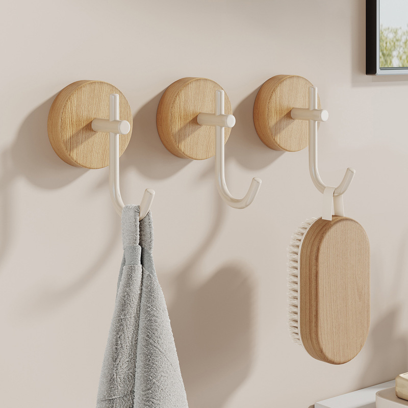 Retro Solid Wood Clothes Hook Sticky Hook Kitchen Bathroom Tile Wardrobe Wooden Door Rear Hook No Punching Strong Adhesive Retro Solid Wood Clothes Hook Sticky Hook Kitchen Bathroom Tile Wardrobe Wooden Door Rear Hook No Punching Strong Adhesive