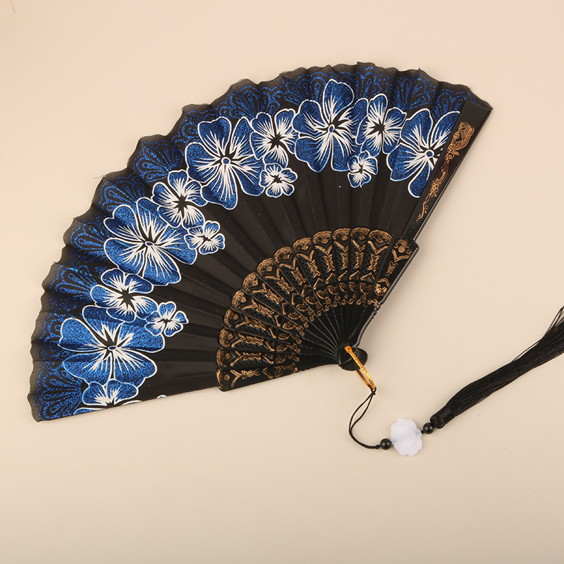 Abanico Plegable de Encaje de Plástico, Estampado, para Danza image 37