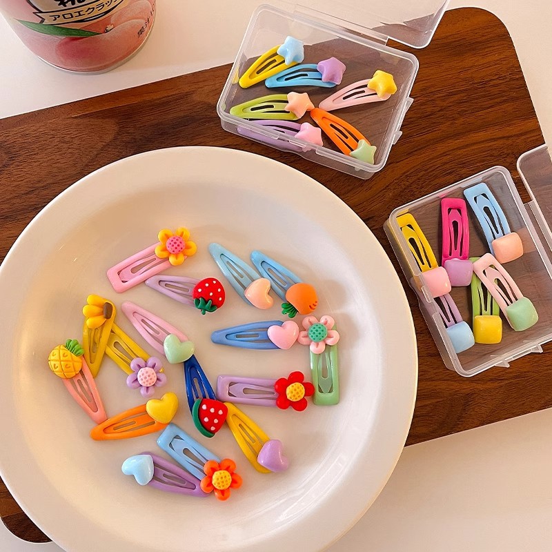 El volumen del cabello del bebé es pequeño, la flor pequeña bb clip horquilla linda mini flequillo femenino clip lateral no daña el cabello horquilla de bebé