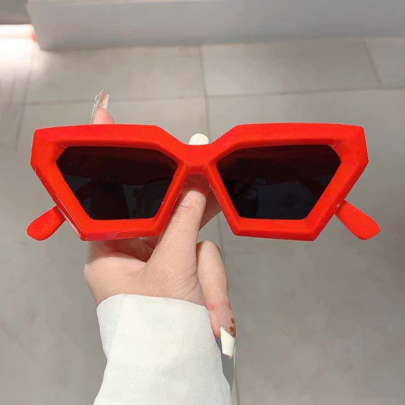 Nuevas gafas de sol de diamantes punk hip-hop de marco grueso transfronterizas, gafas de sol de alta gama irregulares, gafas de sol de moda transfronterizas