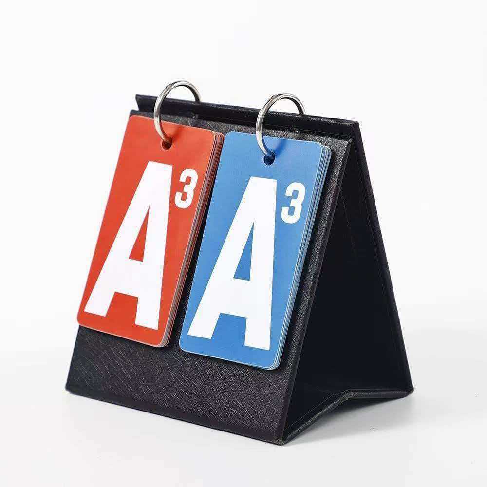 Guan Dan competition scoring board, simple two-color referee scoring board, custom-made Guan Dan flip-page scoring board