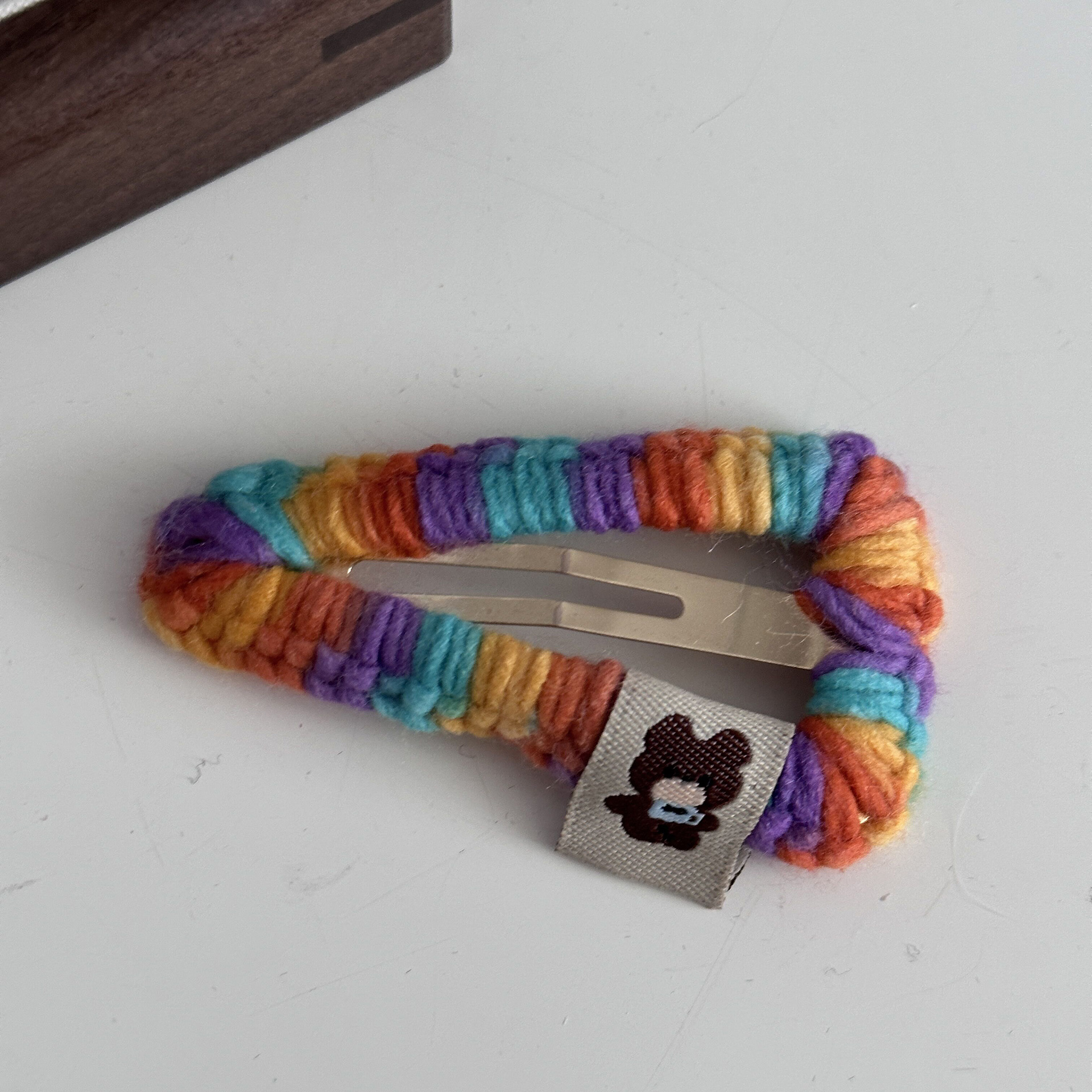 Niedliche Regenbogen Haarspange Aus Wolle Für Mädchen Set_voghion.com