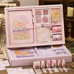 油絵の手の帳簿のギフトボックスのセットの小学生の奨励の贈り物の女子学生のノートの高い顔の価値の手帳