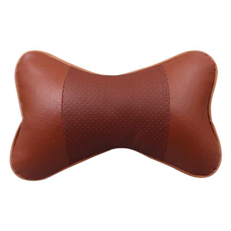 Almohada para el cuello del coche 4 piezas de cuatro piezas Almohada para la cintura del coche Accesorios interiores de cuero de cuatro estaciones