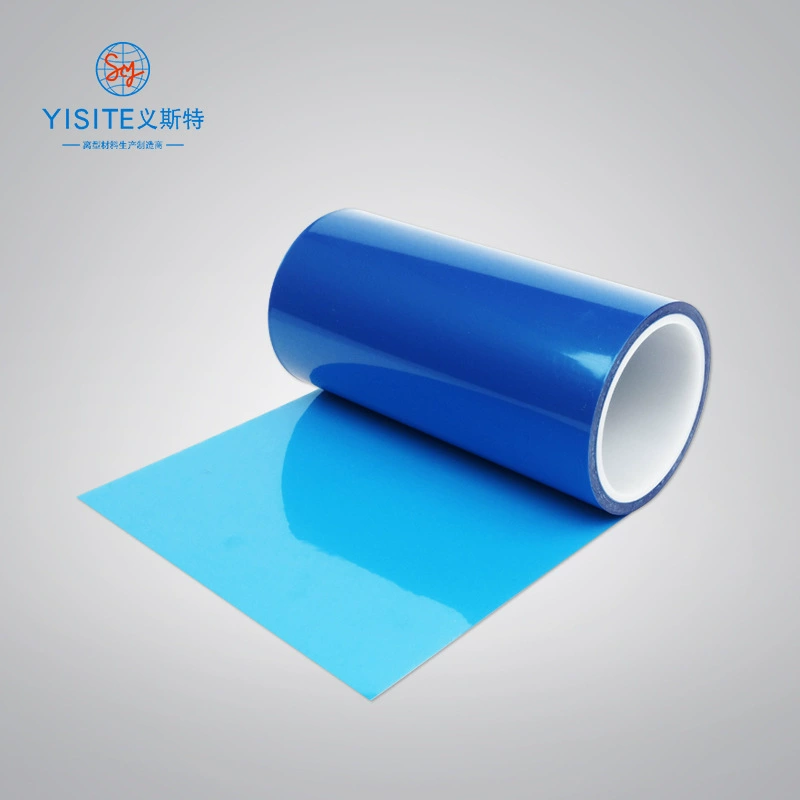 ПЭТ синий односторонний силиконовый Выпускной фильм 20 ~ 30 г изоляционная пленка высокотемпературная устойчивая выпускная пленка полиэтиленовая пленка