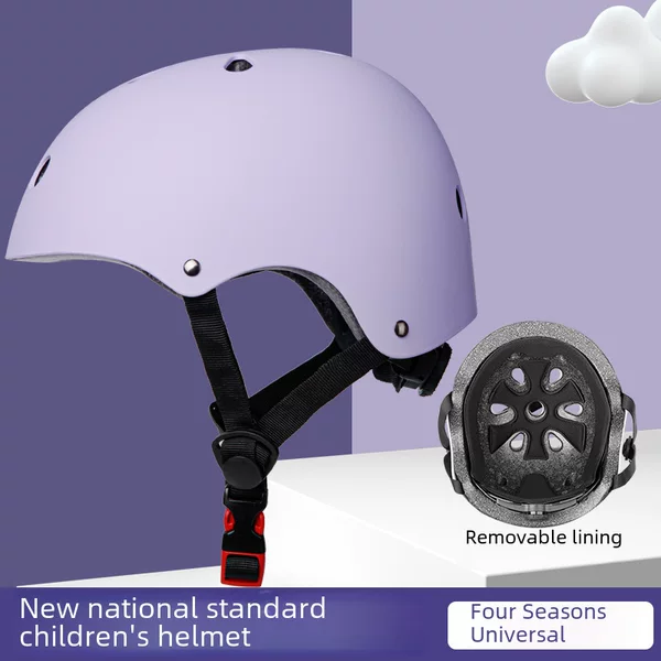 Children's Helmet, Bicycle Riding Safety Helmet, Adjustable Kids' Roller Skating Skateboard Helmet, Boys and Girls Head Protection