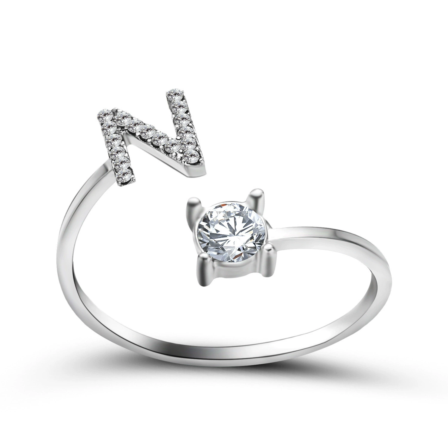 (Cross-border trading), ring, creative adjustable one size accessory with letters