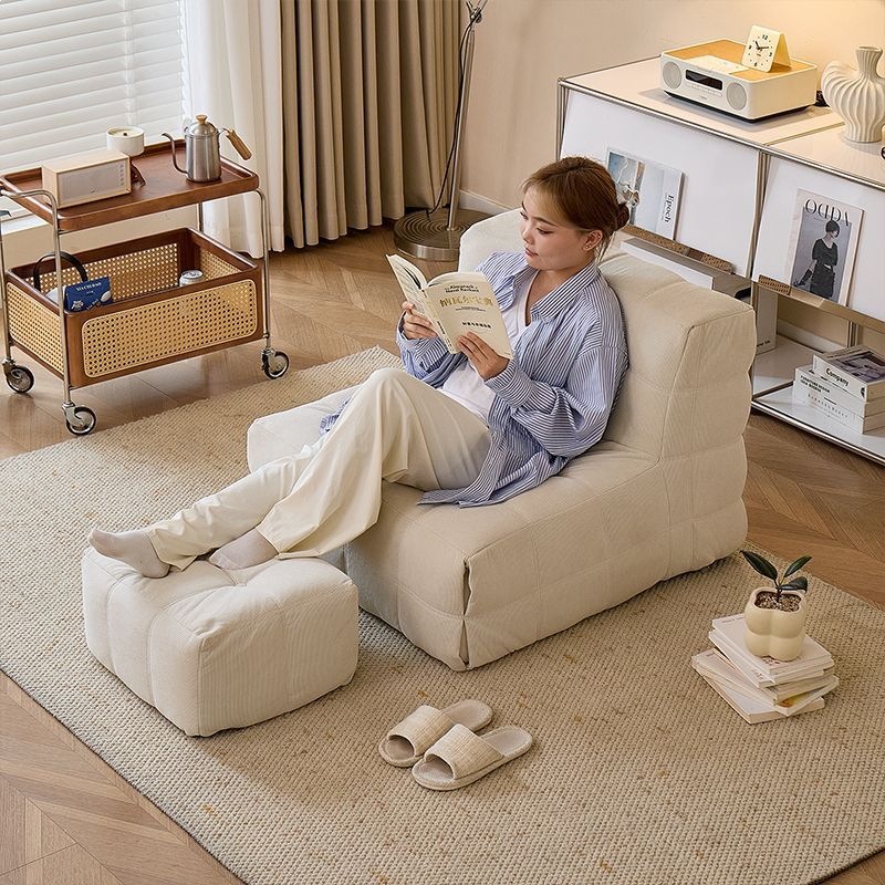 Sofá perezoso, sofá único, sofá de la sala de estar, sofá oruga, balcón, dormitorio, sofá pequeño, tatami rojo
