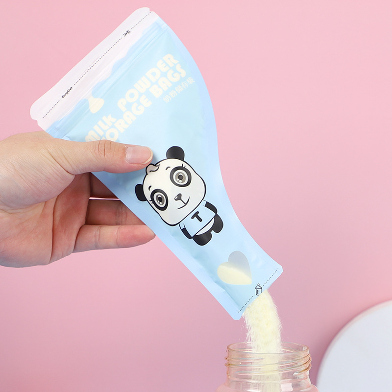 Fábrica al por mayor bolsa de leche en polvo portátil desechable embalaje bolsa de leche bebé fresco-mantener bolsa de almacenamiento sellada