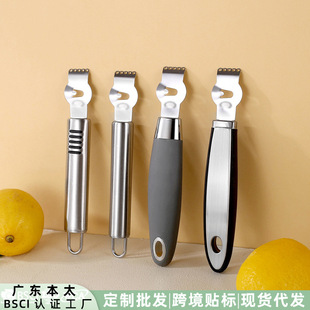 Cross-border New Stainless Steel Lemon Grater Scraper Grapefruit Peel Bar Peel Grater Cheese Grater
