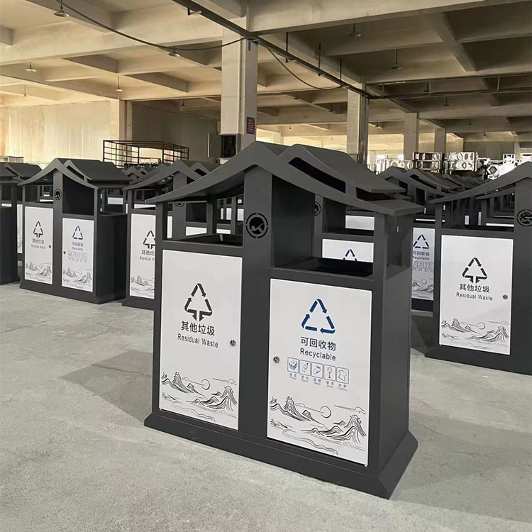 户外分类垃圾桶街道小区广场垃圾箱景区公园果壳箱家用果皮箱厂家
