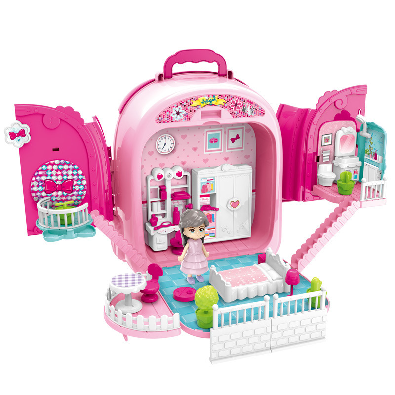 Los niños juegan a las casitas multifuncional tocador accesorios para mascotas gato cachorro mochila de doble cara bolsa espacial Chica Juguete