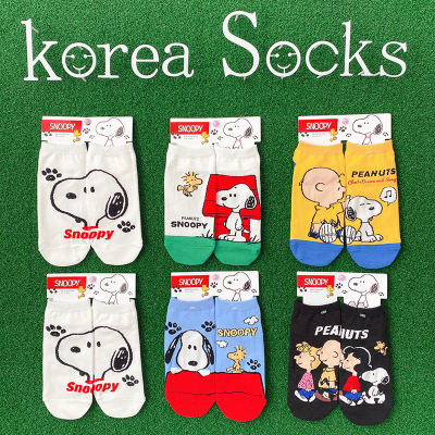 the republic of korea Dongdaemun Agency purchase wholesale Spring New products personality AB Funny Cartoon character lady Short tube Socks