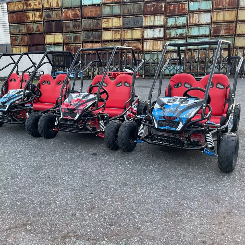 儿童卡丁车单双座场地游乐庞巴迪沙滩车后三轮摩托车越野四轮