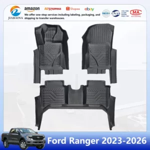 Export Quality 3.5mm Ford Ranger Custom 5D Floor Mats Cross-Border Tpe Car Floor Mats