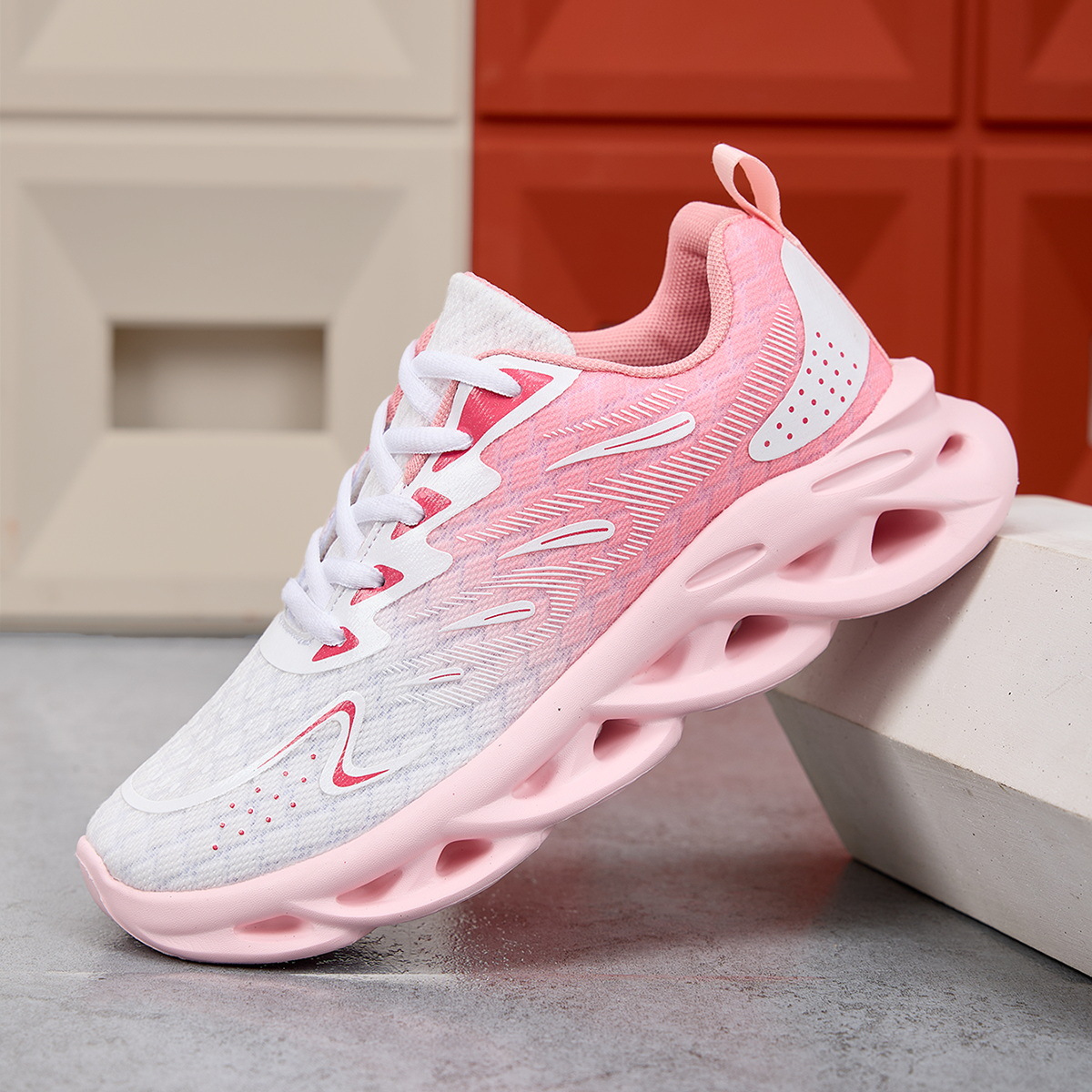 42 Large Size Women's Running Shoes Summer and Autumn Low-Top Mesh Outdoor Breathable Casual Student Sports Shoes Jogging Shoes Dropshipping