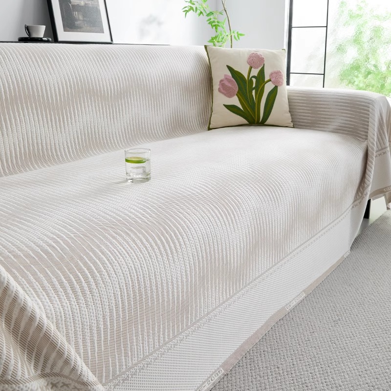 Cool seda seda seda sofá toalla de tela 2025 nuevo verano todo incluido sofá cubierta anti-cat arañaco estera sofá cojín