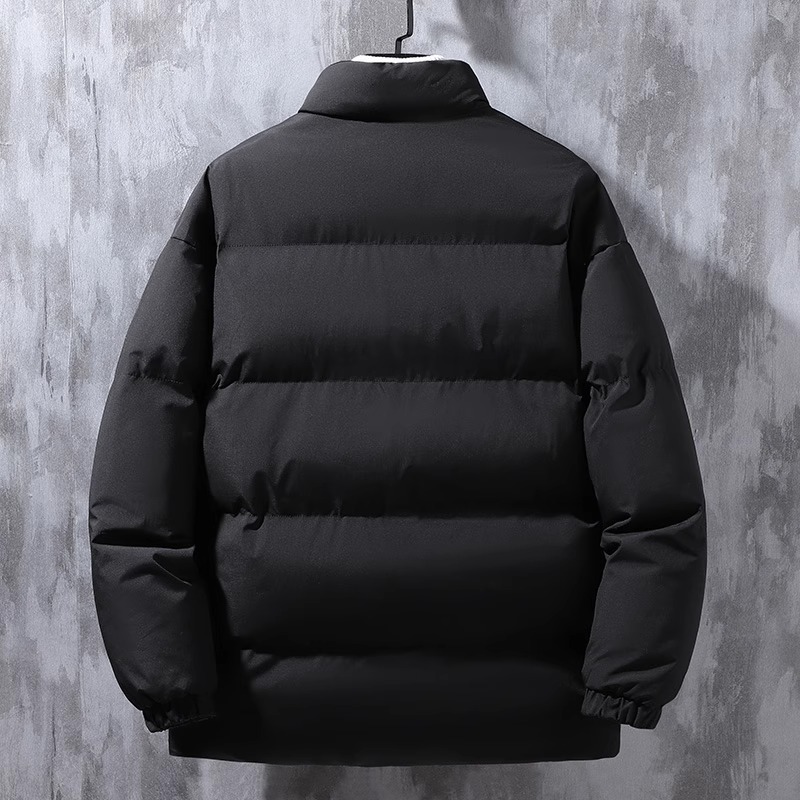 Abrigo de algodón acolchado para hombres 2023 otoño e invierno nuevo abrigo corto acolchado de algodón de moda abrigo de pan de marca de moda engrosado collar de pie chaqueta acolchada de algodón
