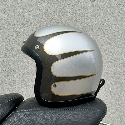Motosiklet kaskı (dəbilqə) — Helmets, Lightweight Helmets, Unisex - silver-decal-s
