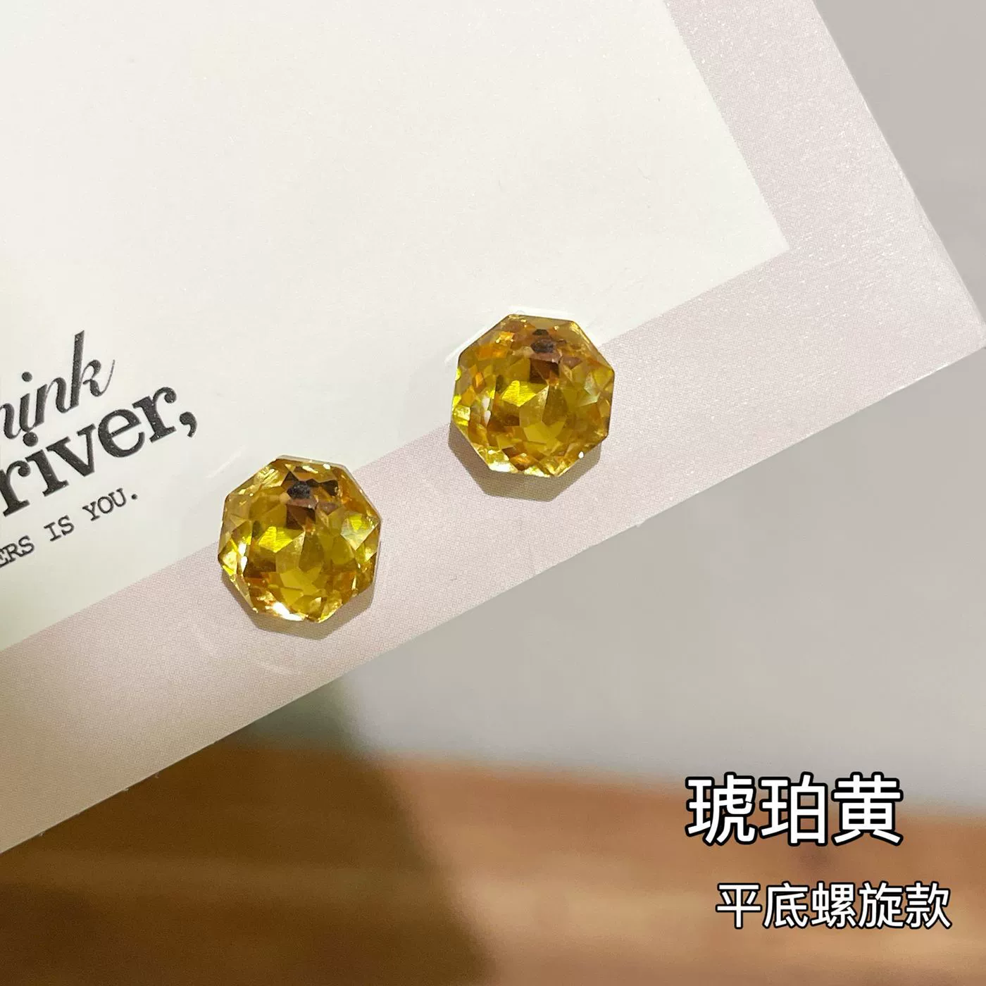 Stud Earrings (Millennium Rose) 8 mm rose‑cut zircon, straight‑pin and flat‑back screw options, assorted colors