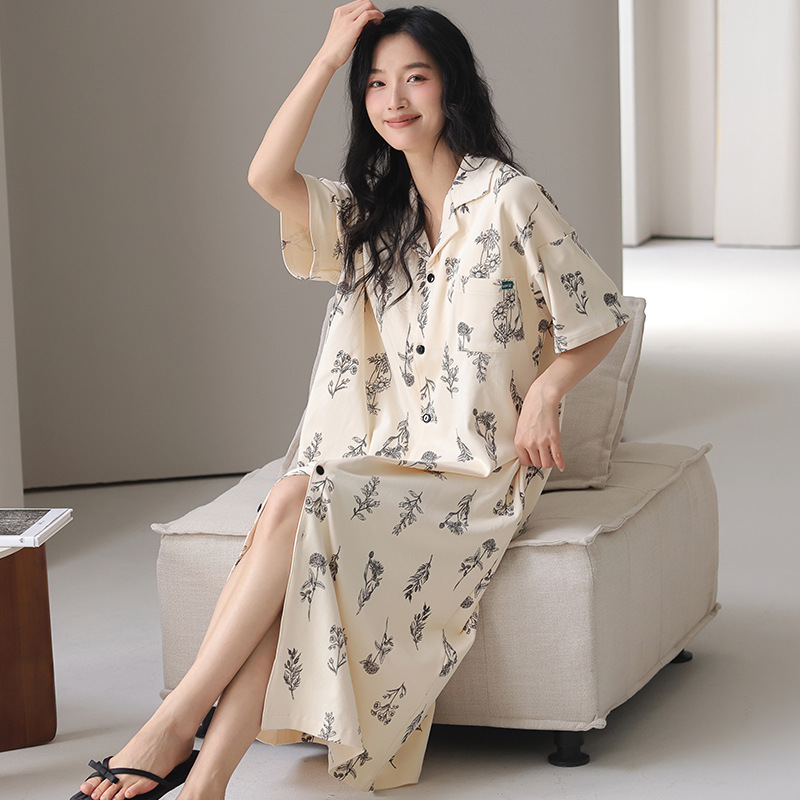 Pijama de verano para mujeres 2025 nuevo algodón de manga corta sexy para mujeres de verano traviesas pijamas de embarazo para mujeres de verano