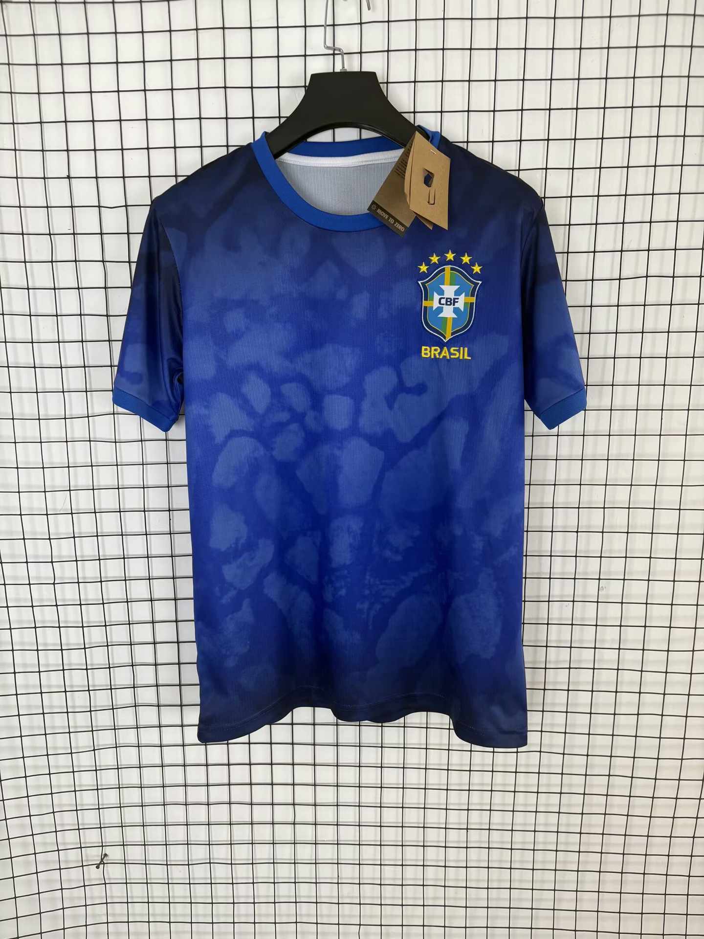 2627 nueva camiseta de fútbol de la Copa del Mundo Francia España edición de fans del equipo nacional brasileño gran cantidad de manga corta al por mayor