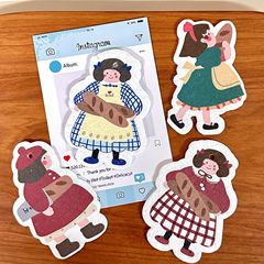 Kitchen Lele plaid girl wood pulp cotton absorb water and turn into large brush pot washing dishes cleaning artifact Germany imported wood pulp cotton