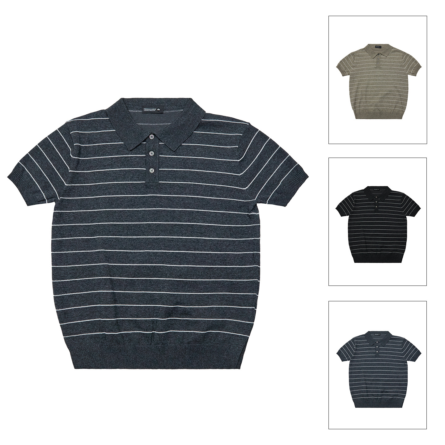 Light Luxury and Sophisticated Style Polo Shirt, New Summer Model, Old Money Style, Striped Short-Sleeve Knit Top for Men and Women