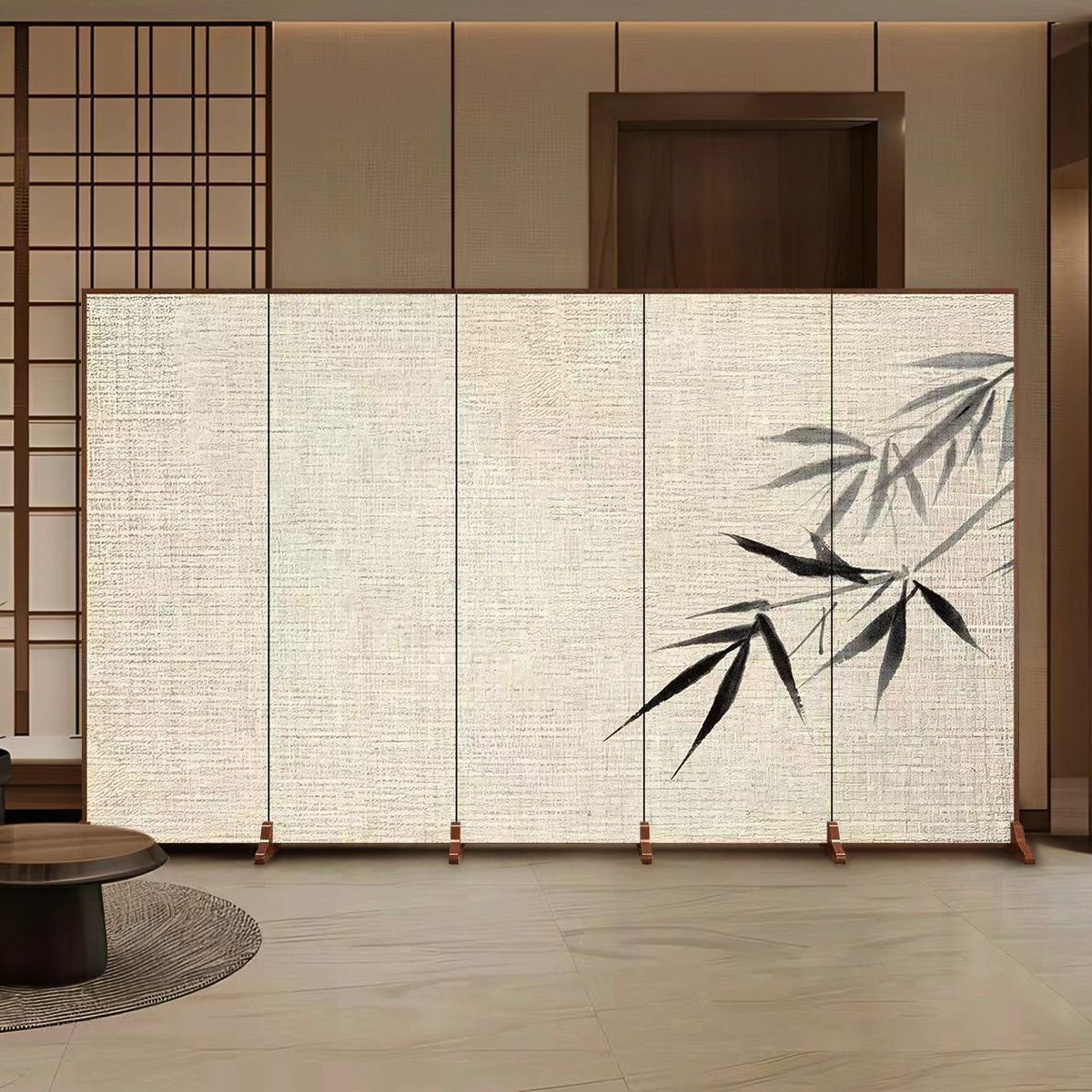 Nueva pantalla china partición sala de estar cubierta dormitorio de hotel oficina tridimensional pantalla plegable móvil plegable